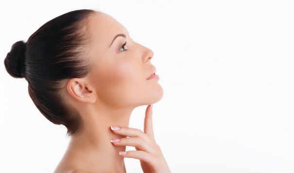 woman's side profile