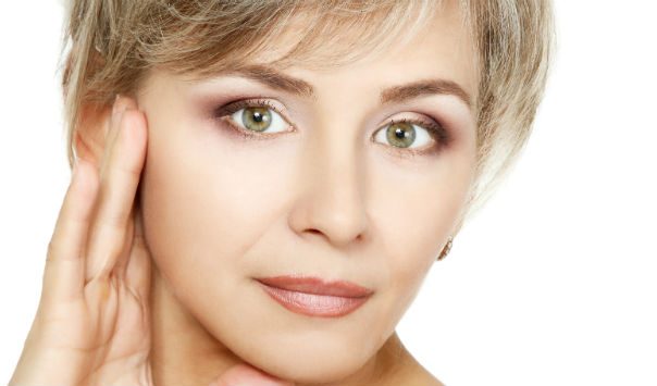 woman with green eyes and bangs