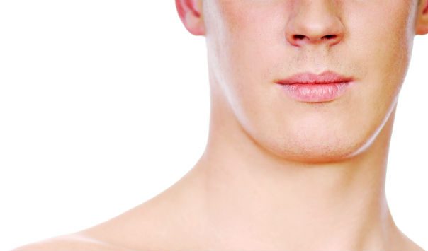 man's lower face