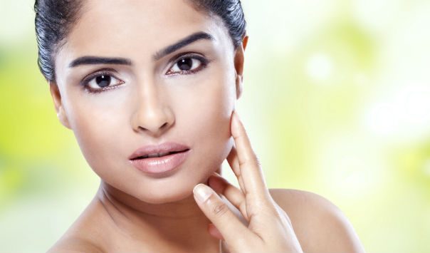woman wearing makeup