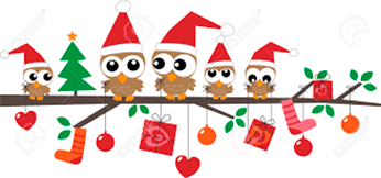 Merry Christmas - happy birds