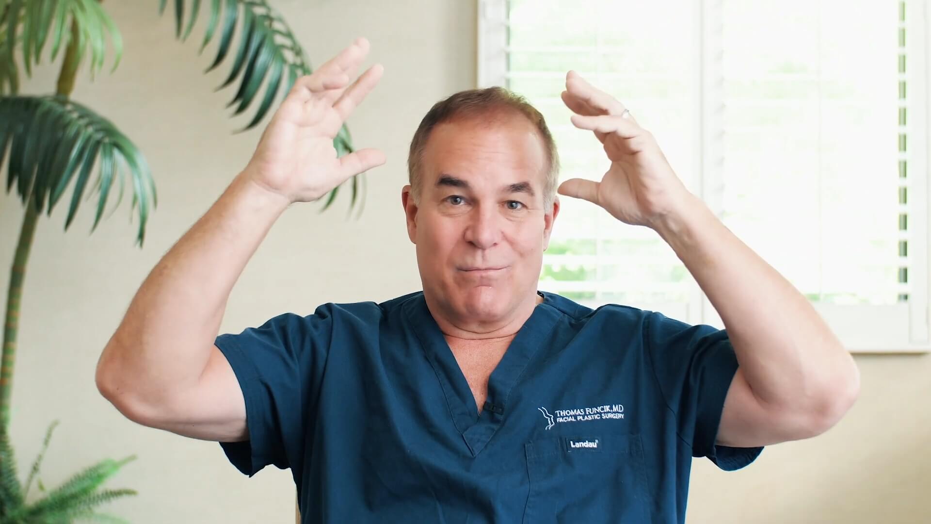 Screenshot from video of Dr. Funcik Speaking